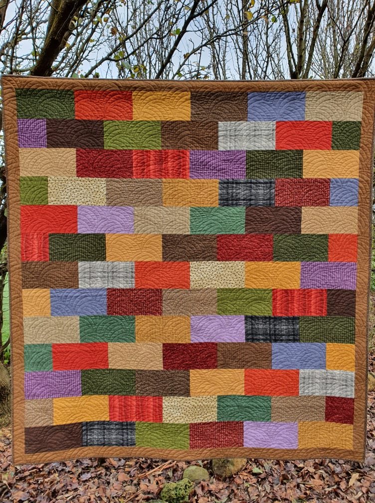 Flannel Bricks Quilt kit