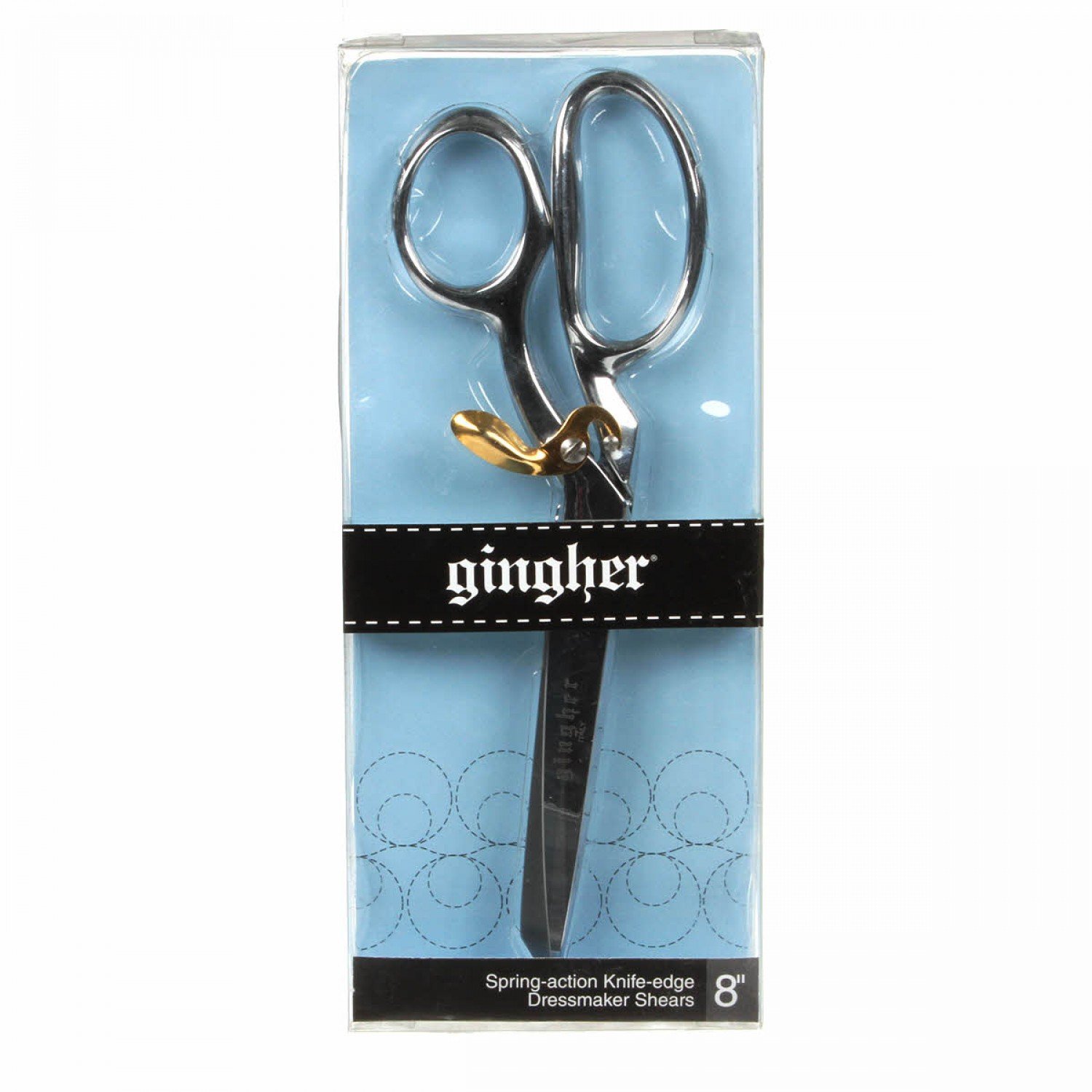 Gingher 8in Knife Edge Spring Action Dressmaker Shears