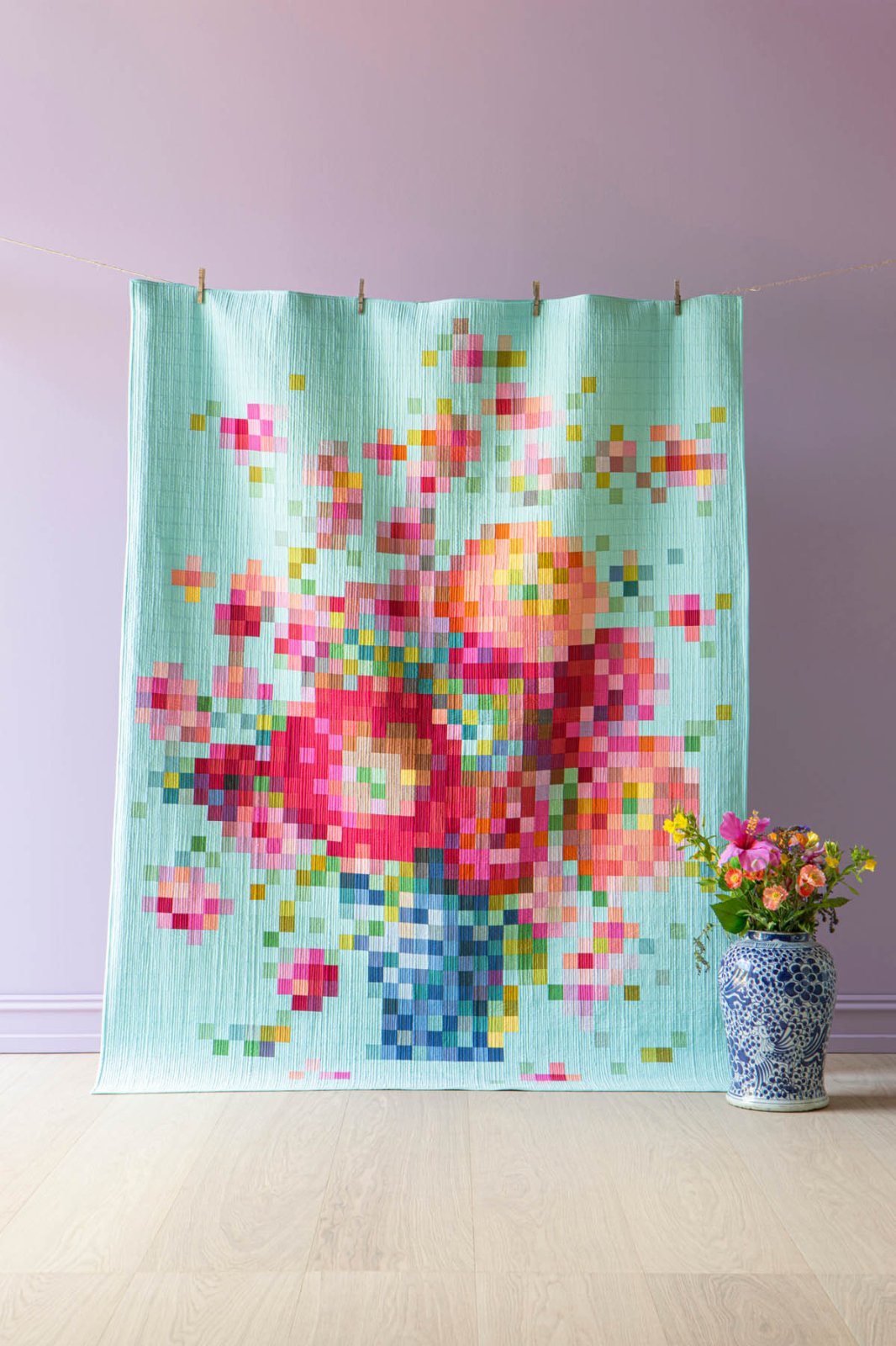 Tilda Flower Vase Embroidery Quilt Kit