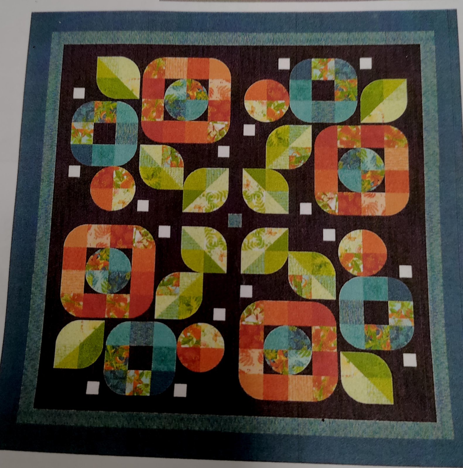 Mod Flower Box Quilt with the Circle Savvy Ruler