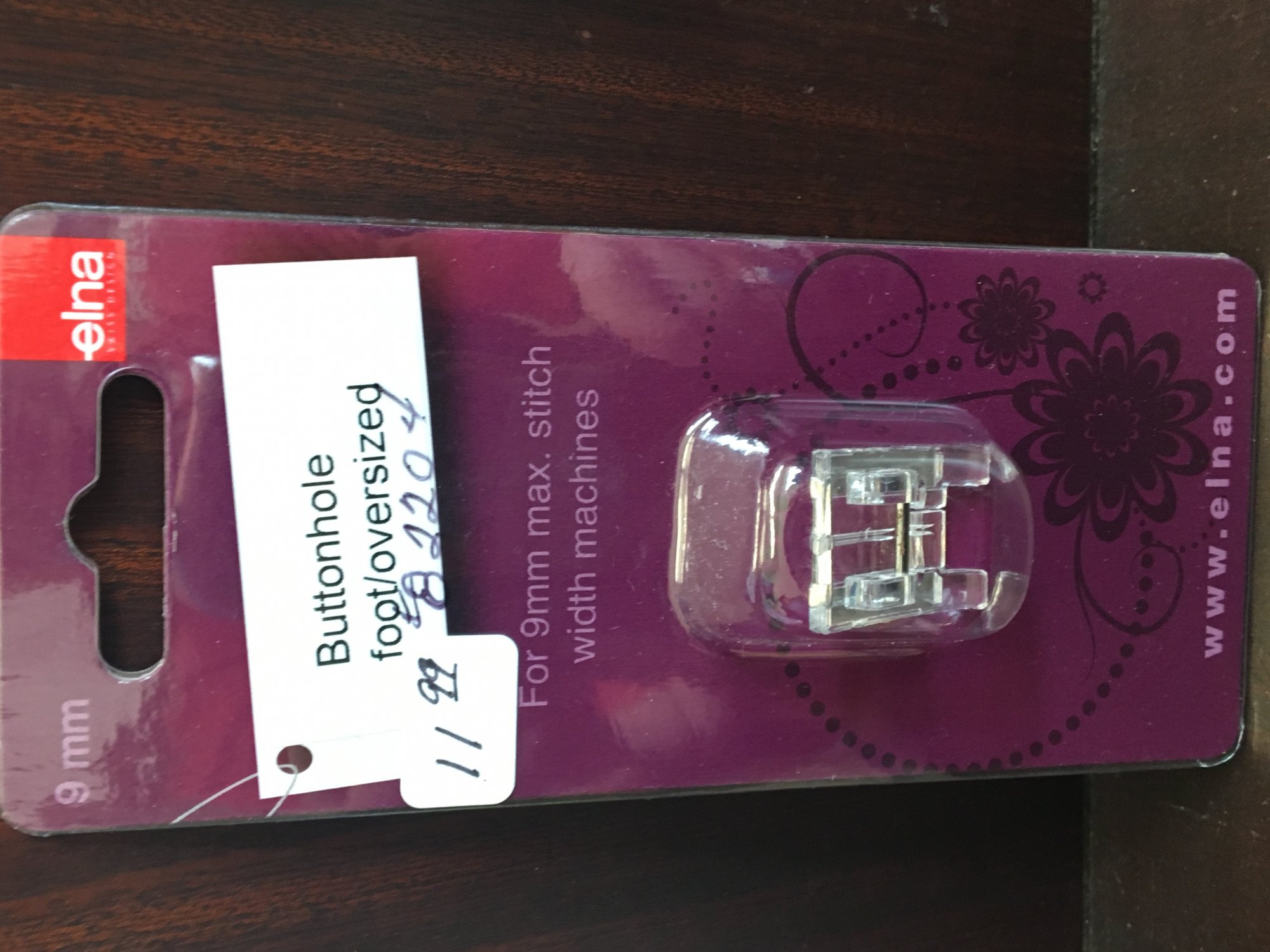 Elna Buttonhole Foot Oversized 202082204 7611850004341