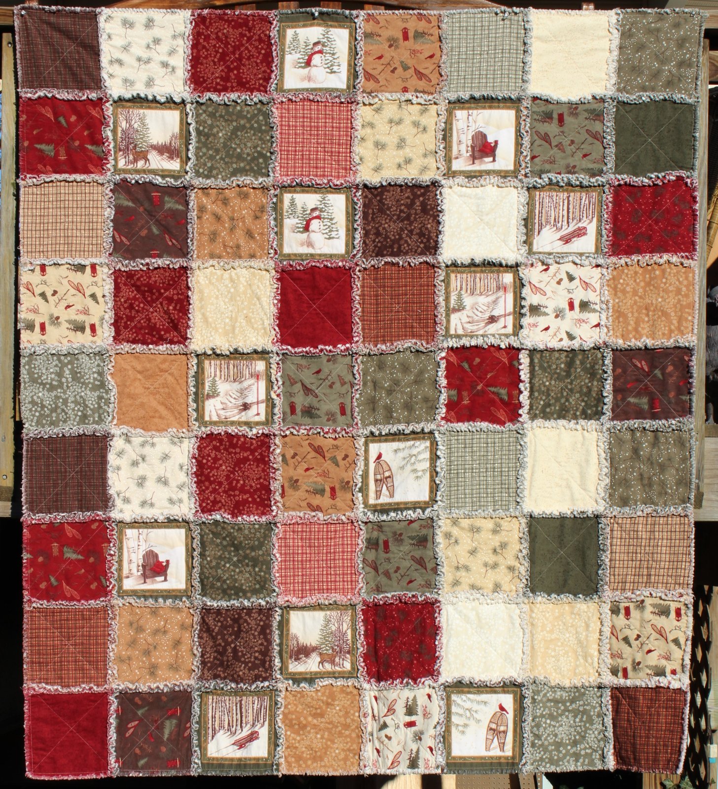 FROSTED FLANNELS RAG QUILT KIT 826868