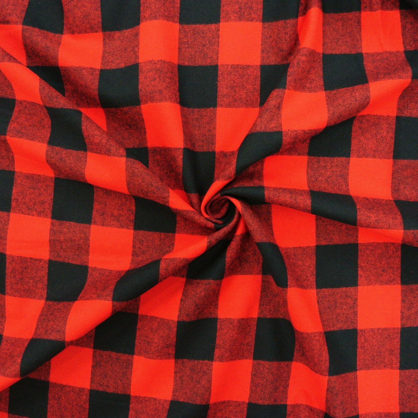 Brushed Buffalo Check red black