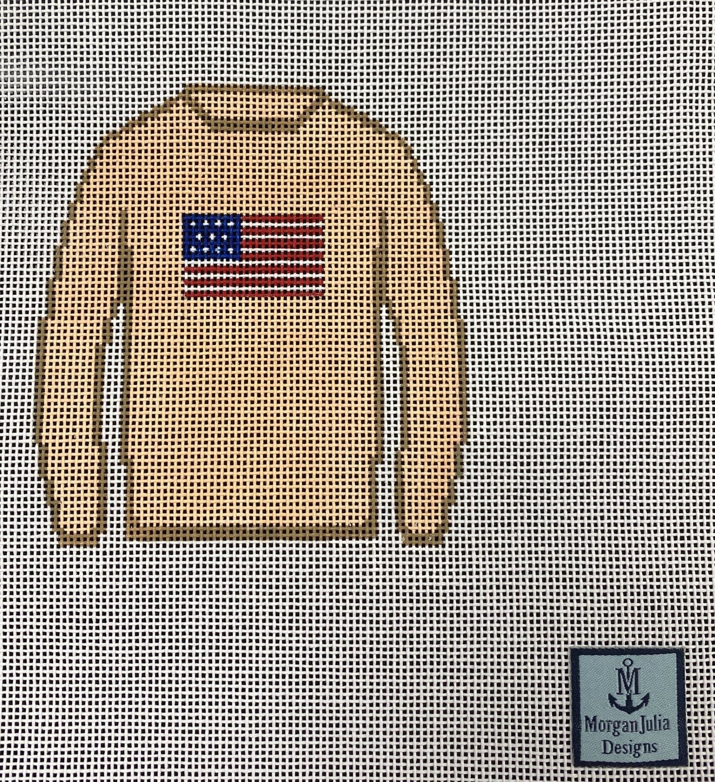 American Flag Sweater,18 ct., 3 1/2x4