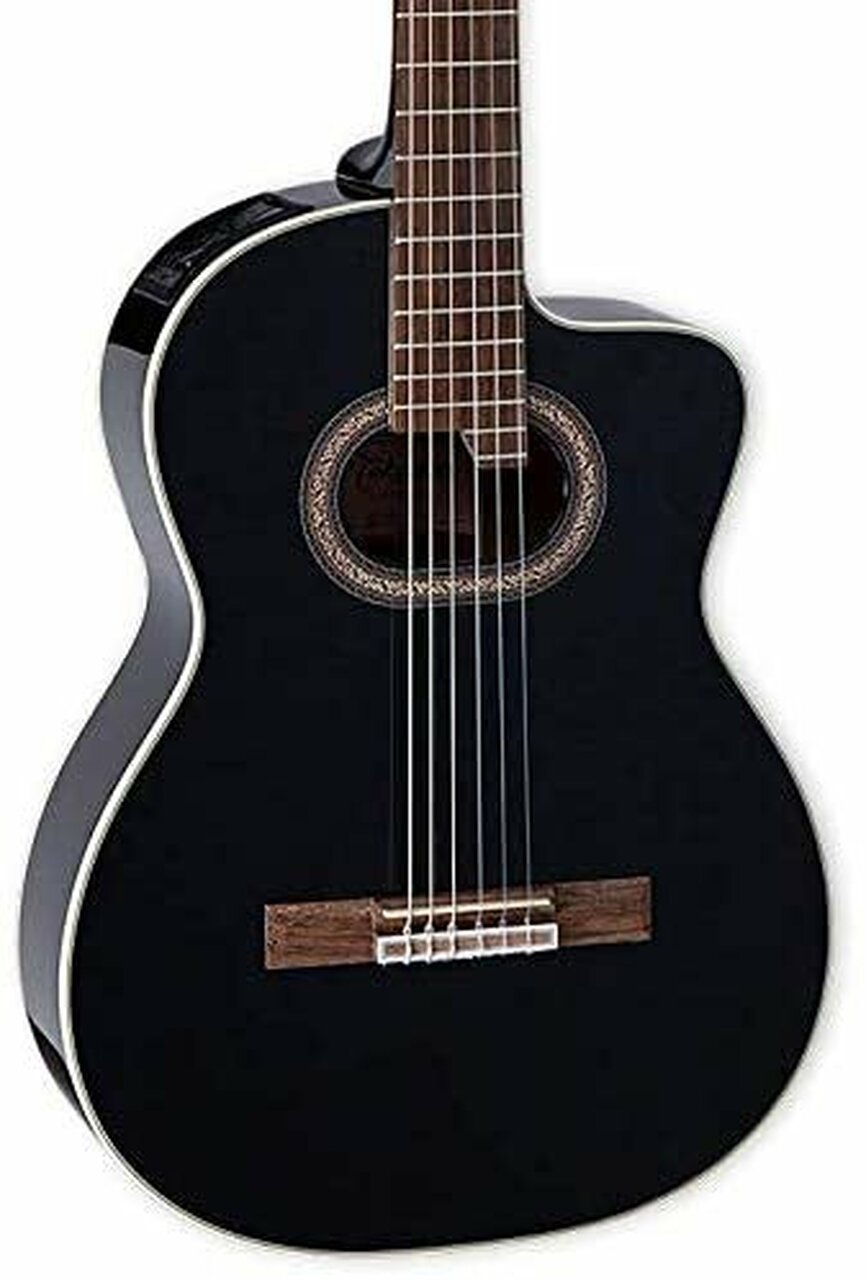 Takamine GC6CE Oval Soundhole Acoustic Electric Classical Guitar Black