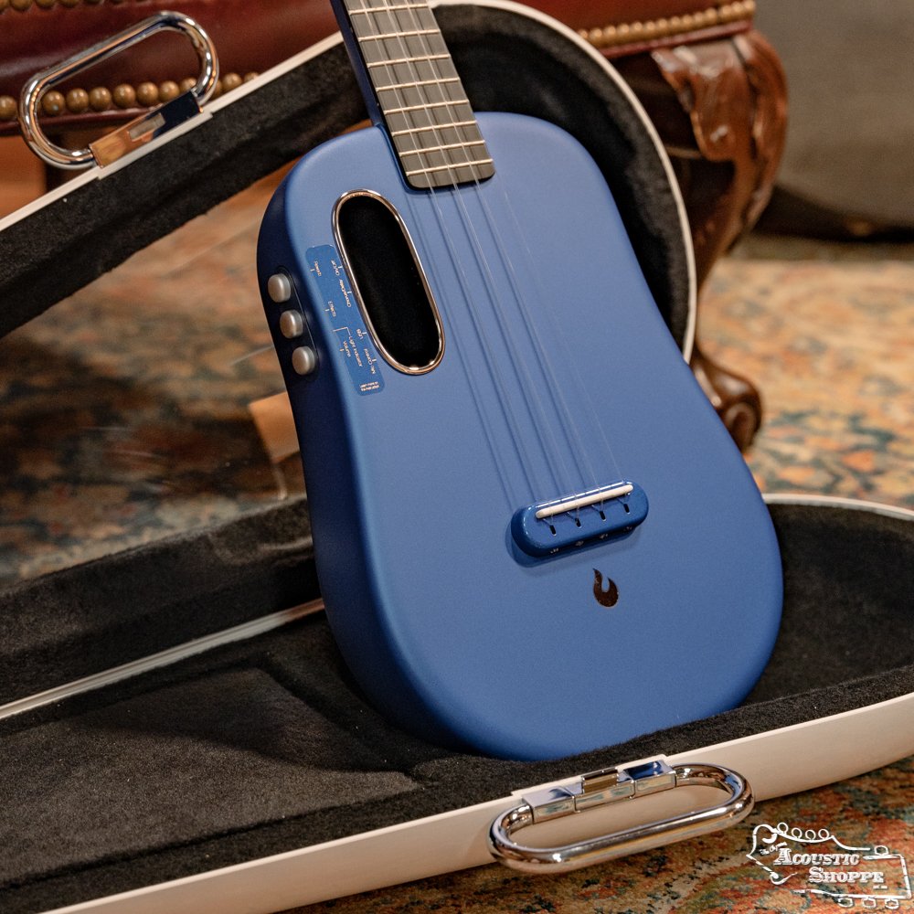 Lava U FreeBoost 26 Carbon Fiber Ukulele w/ Space Case Blue 0477