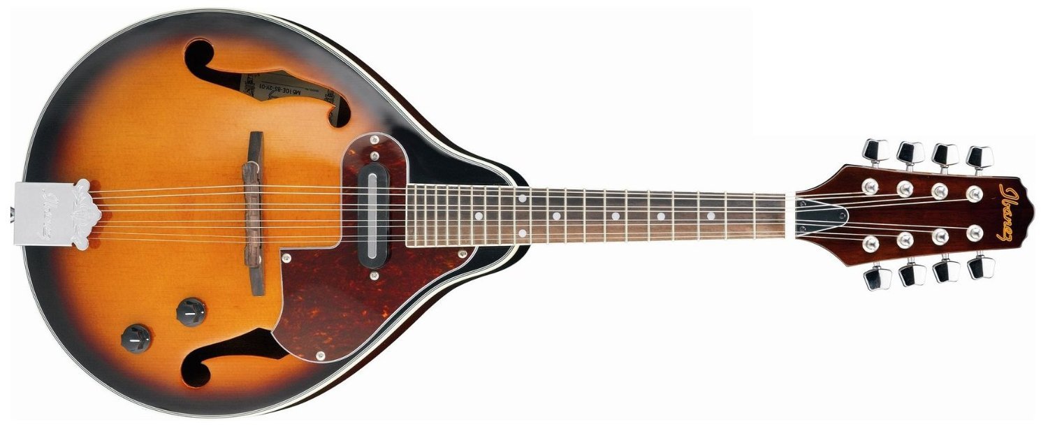 Ibanez M510EBS A Style Mandolin Electric, Brown Sunburst 606559318834