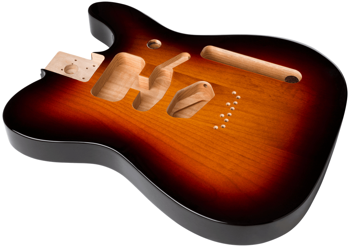 Fender Deluxe Series Telecaster Alder Body Contoured Neck Heel Modern Bridge Mount 3Color