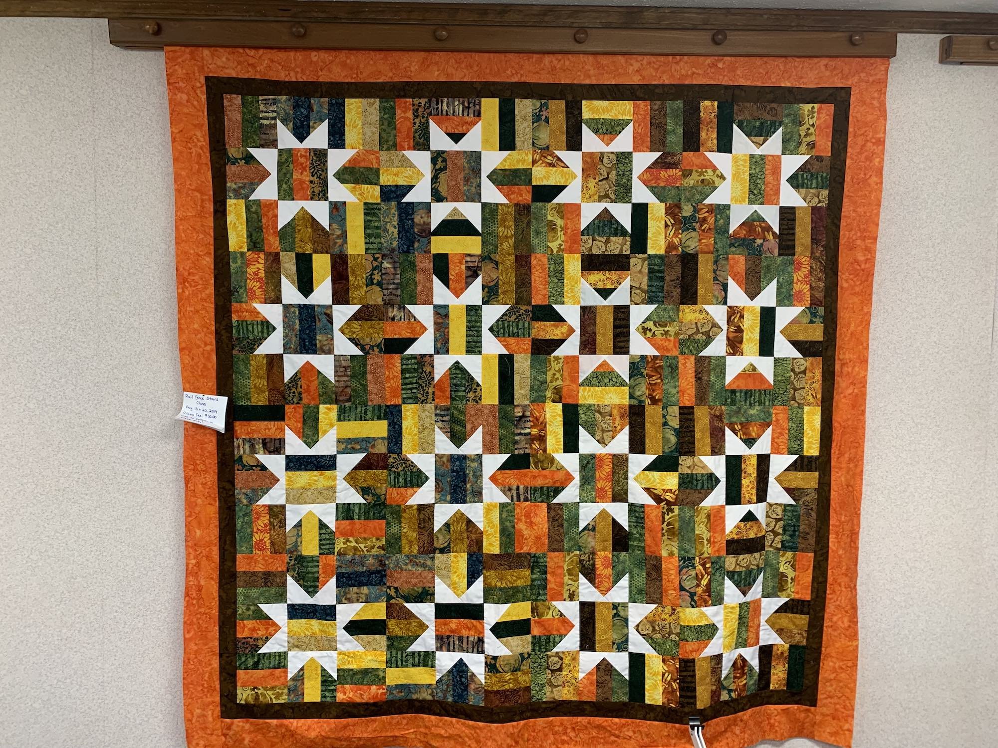 Rail Fence Stars Quilt Class Greenup
