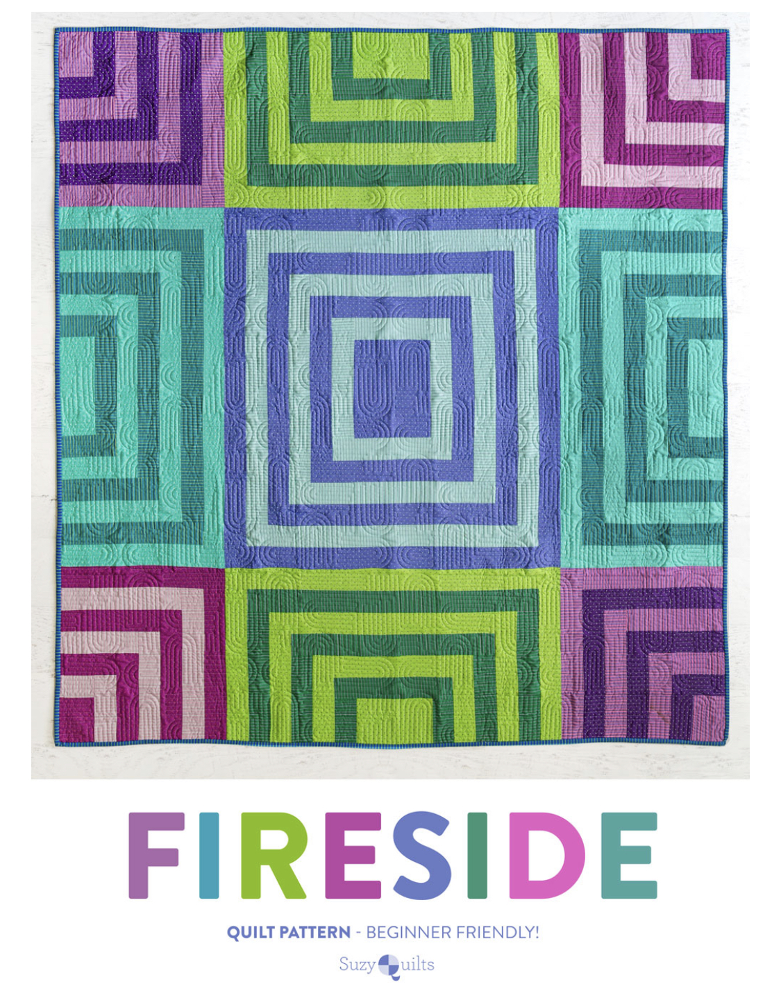 Fireside Quilt Kit by Suzy Quilts featuring Tula Pink