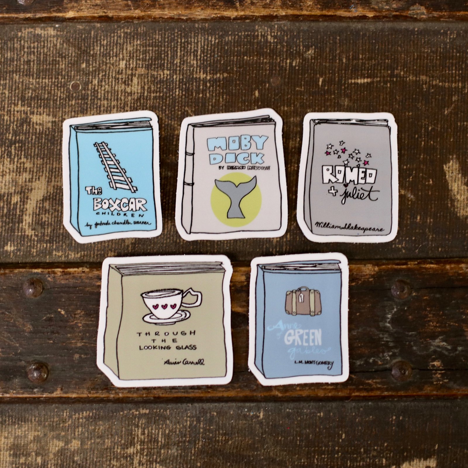 Literary Stickers (5 pc.) 014567999660