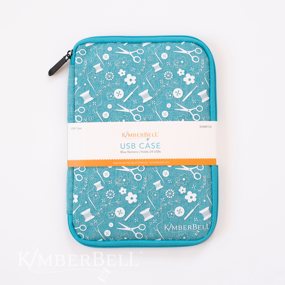 *USB STORAGE CASE//AQUA//KIMBERBELL DESIGNS 818514024326