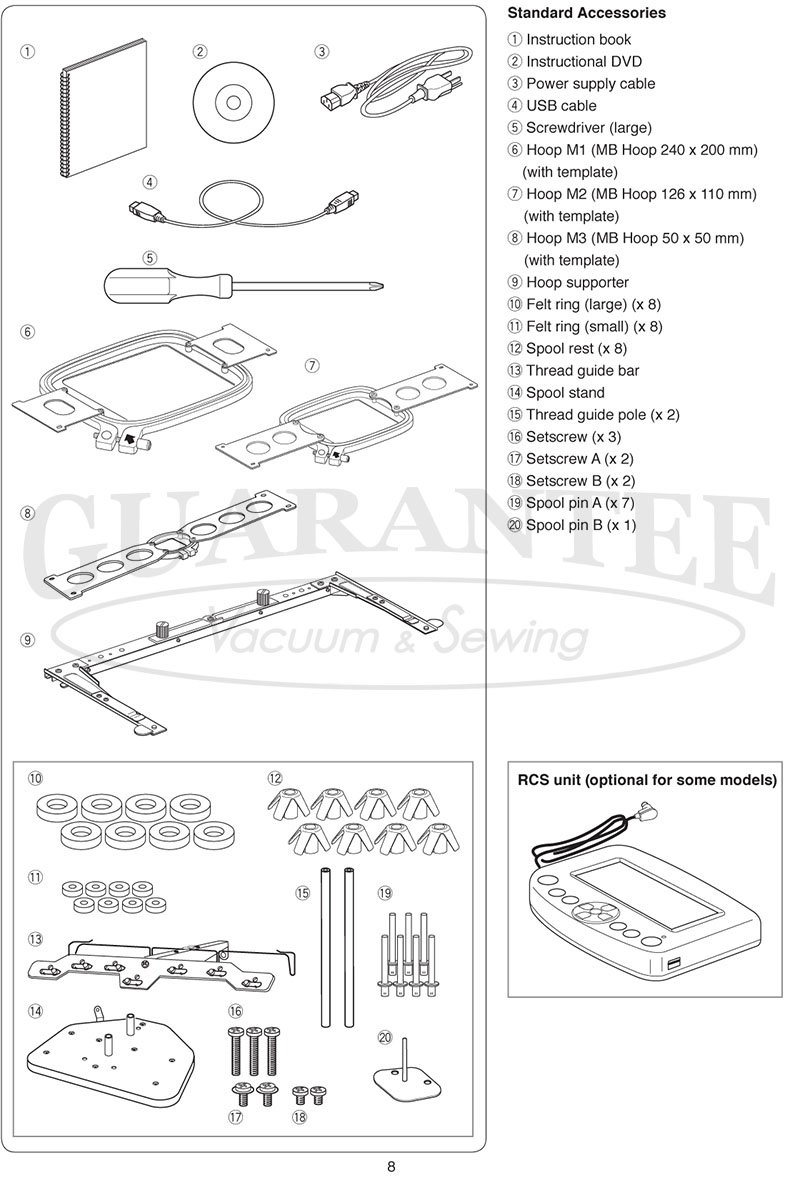 JANOME MB7 Professional Seven Needle Embroidery Machine 732212313523