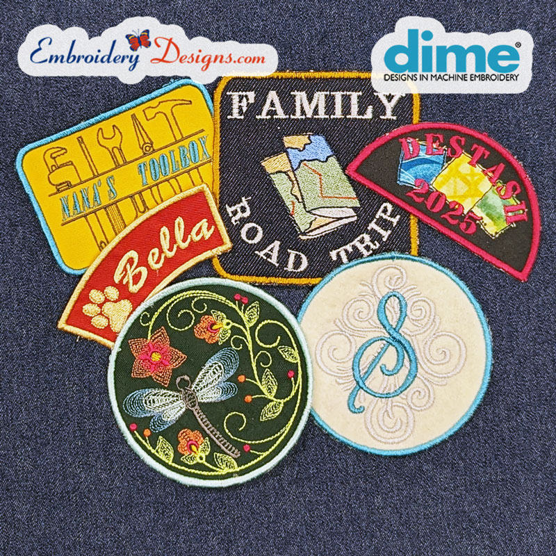 Machine Embroidery Project Patches