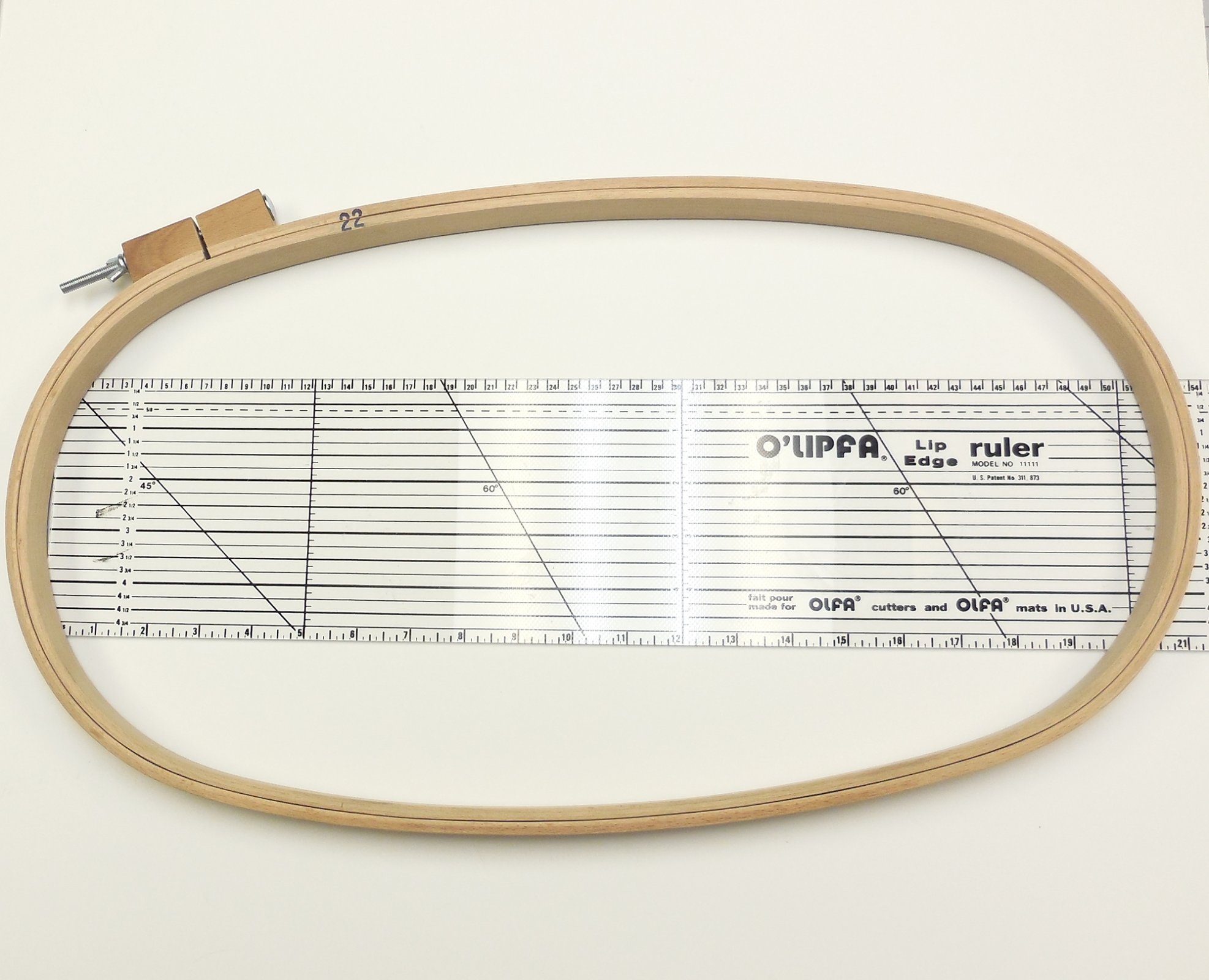 12 x 21 German Made Oval Quilt Hoop 21022