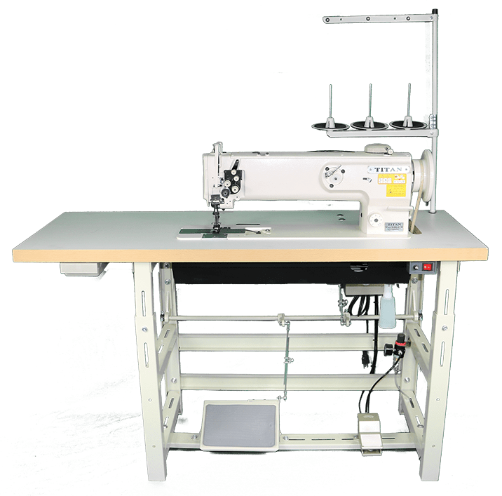 Titan TN1560L18H, 2 needle long arm, walking foot machine 1/4 gauge