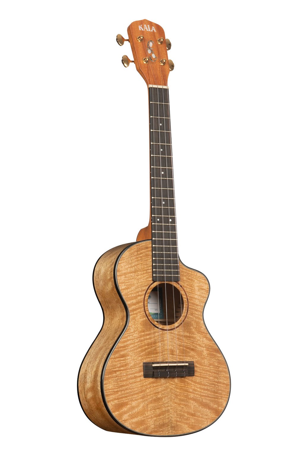 Kala Solid Curly Mango Metropolitan Tenor Cutaway Ukulele w/Gigbag