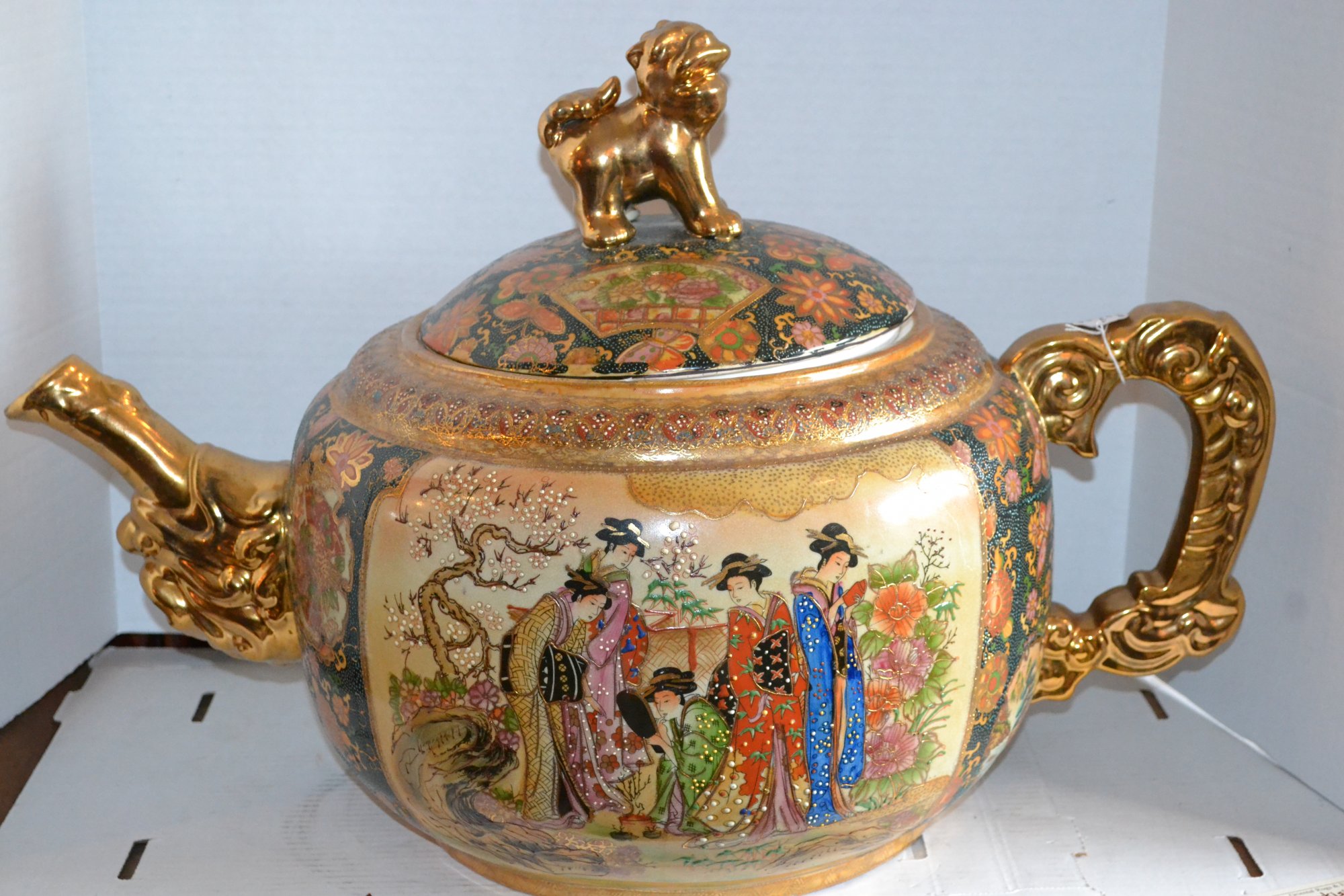 20th Century Japanese Giant Teapot H. 16 X W. 24