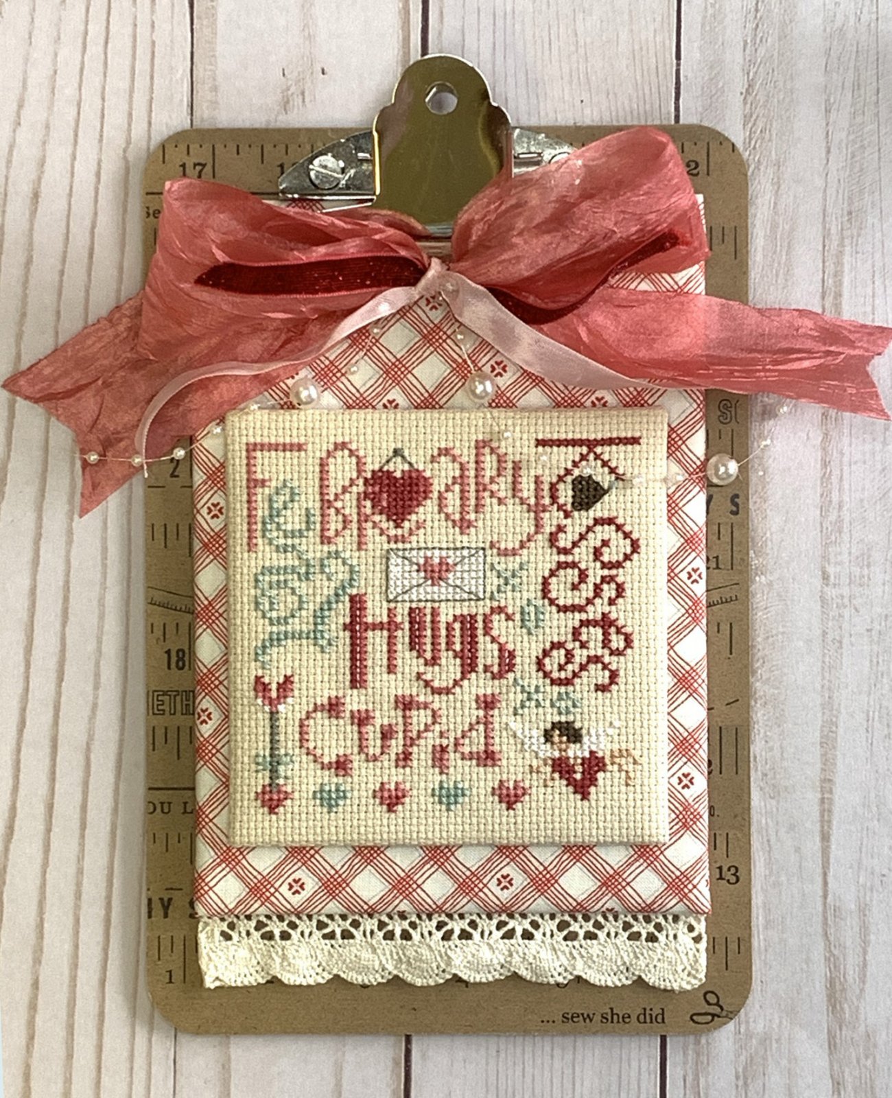 Typography Cross Stitch Club February PDF downloadable pattern