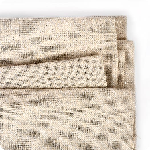 linen 32 count Belfast raw/silver 20 x 26 Cross Stitch Cloth