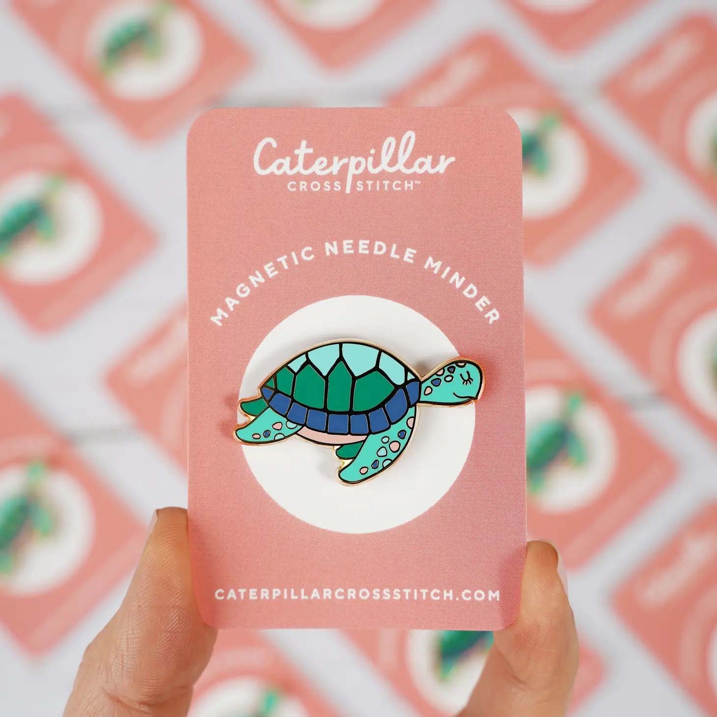 Turtle Needle Minder by Caterpillar Cross Stitch