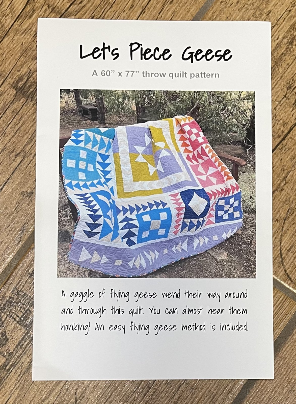 Let's Piece Geese Quilt Pattern by Lori Yonker