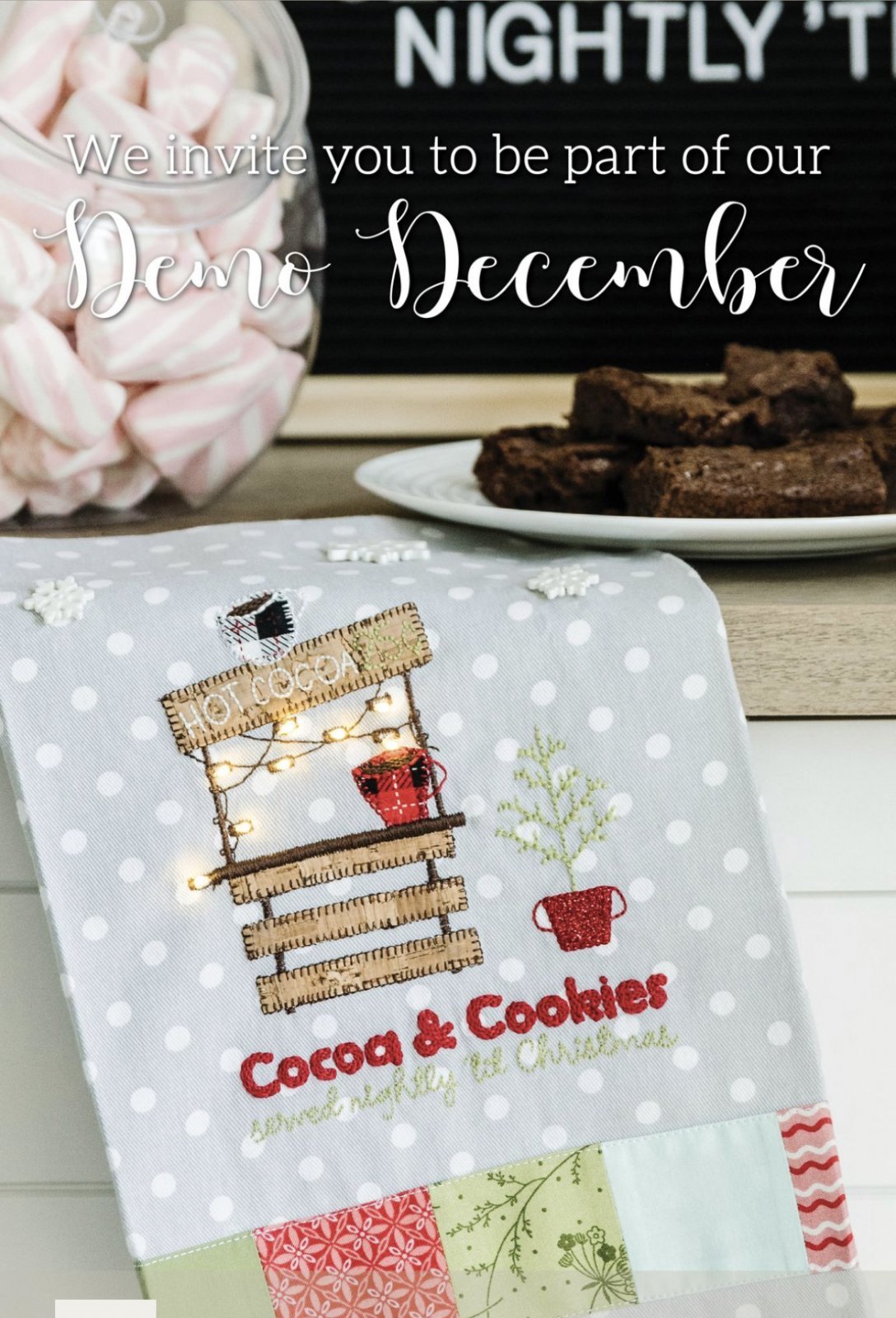Kimberbell Cocoa Stand Tea Towel Kit KBCOCOA