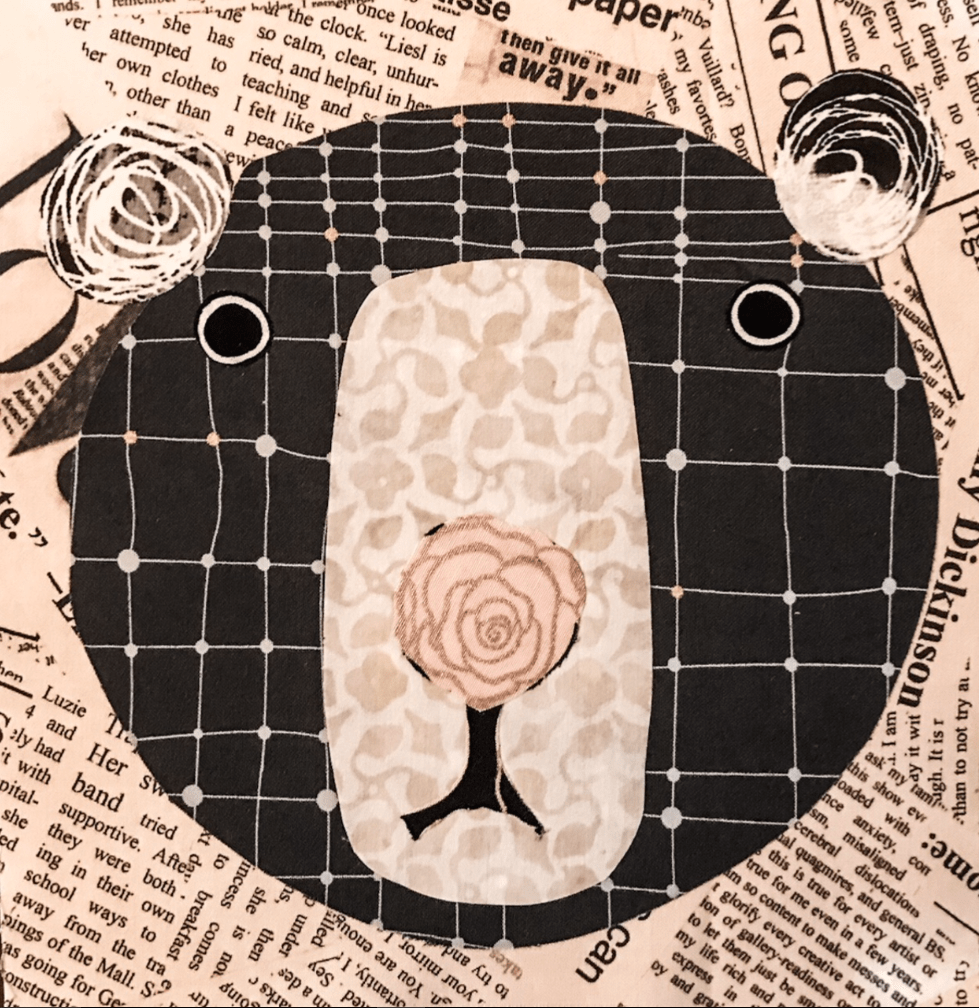 Whatevers! 8 Burt 8 inch Block Collage Kit and Pattern by Laura Heine.