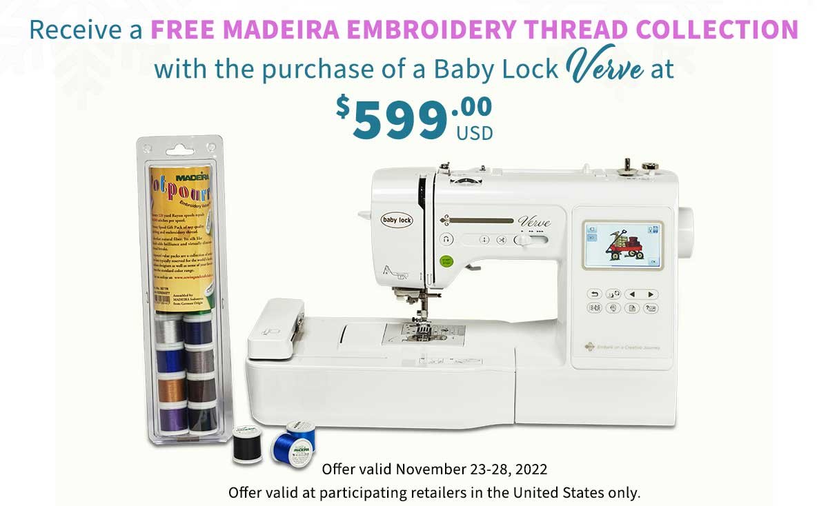 Baby Lock Verve Sewing and Embroidery BLMVR