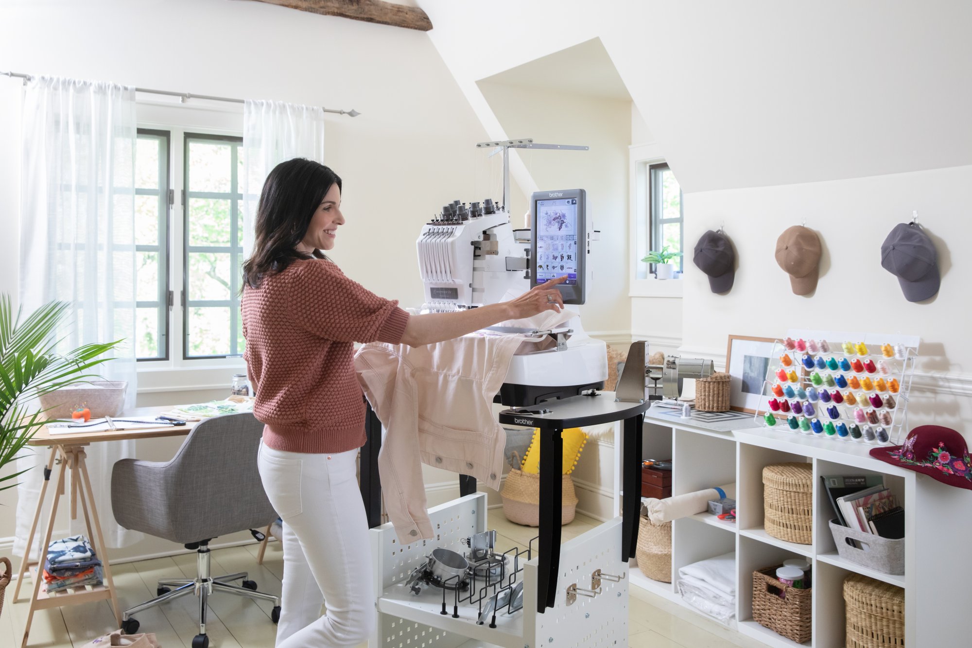 PR680W Six Needle Brother Multi Needle Machine