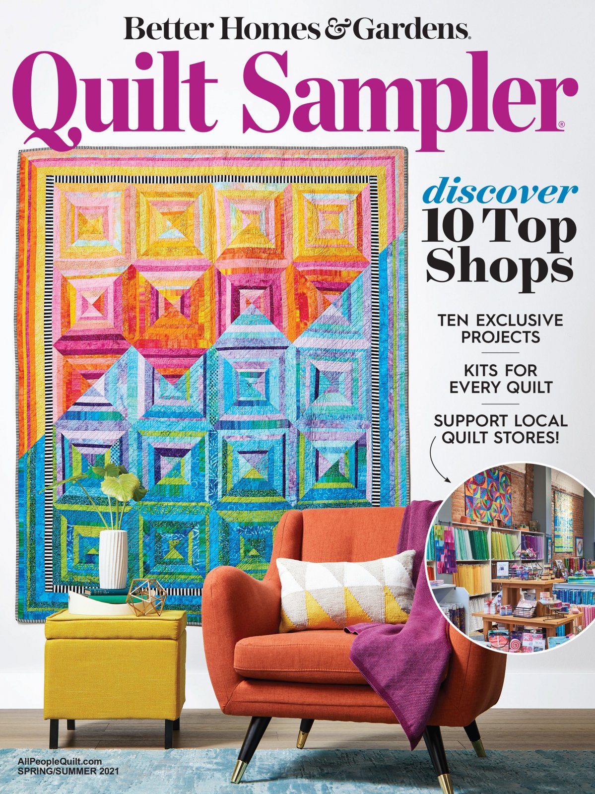 Quilt Sampler Magazine Spring/Summer 2021 072440142657