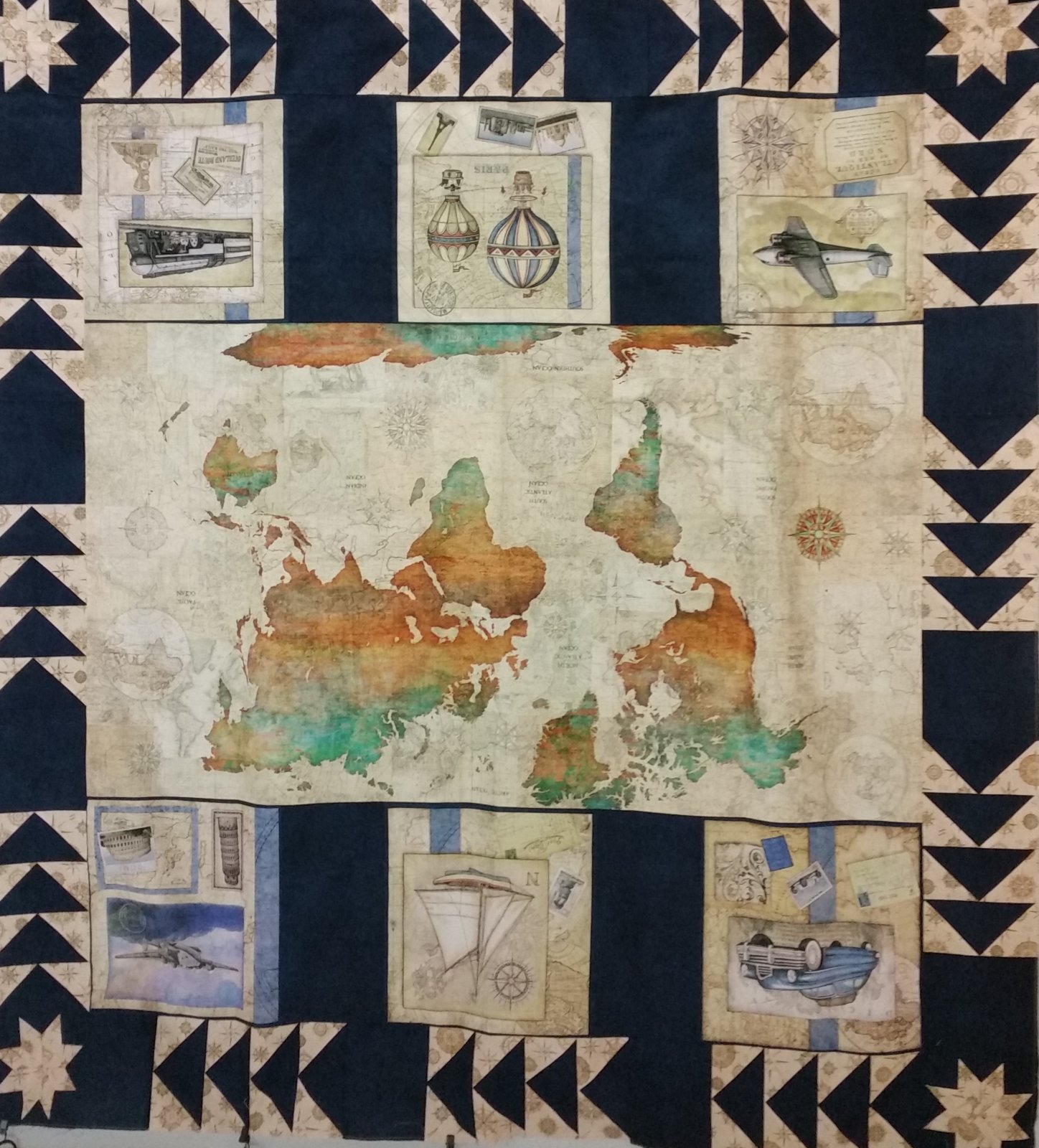 final class world map quilt