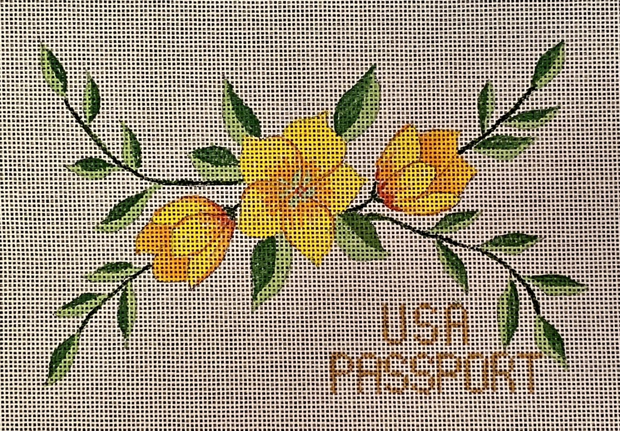 Passport Cover Yellow Flowers from Candace Designs