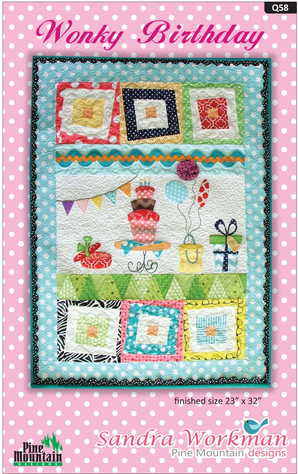 Q57 Wonky Birthday quilt