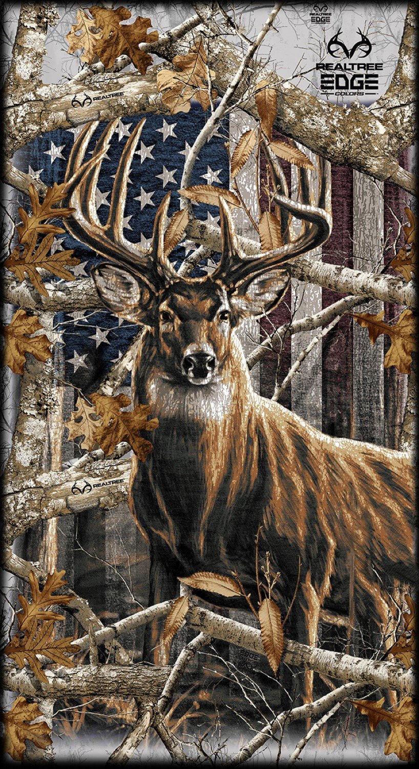 Realtree Patriotic Deer Panel 746507366019