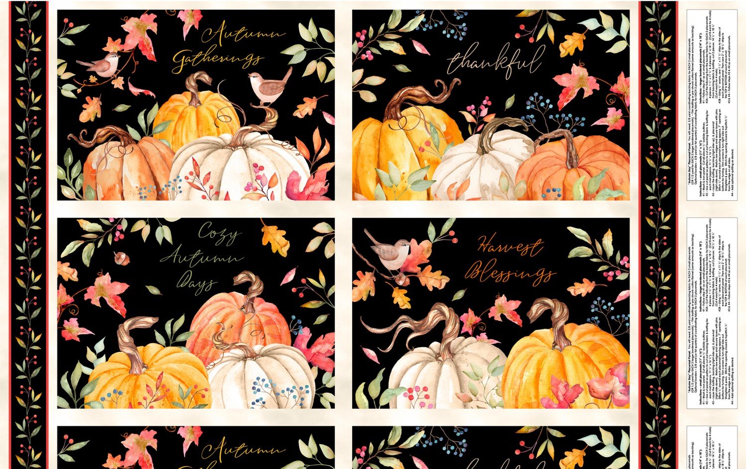 Autumn Day Placemat Panel 745181462932