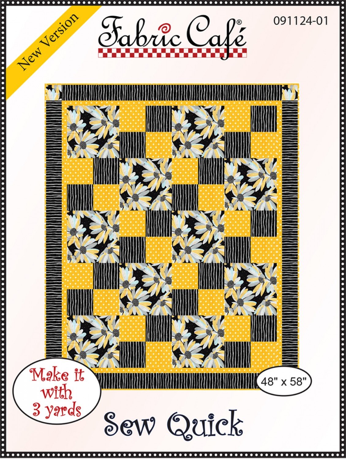 3Yard Quilt Pattern Sew Quick 850029306436