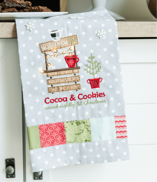 (SM) Cocoa & Cookies Embroidery Tea Towel Projects w/Donna San Marcos Location