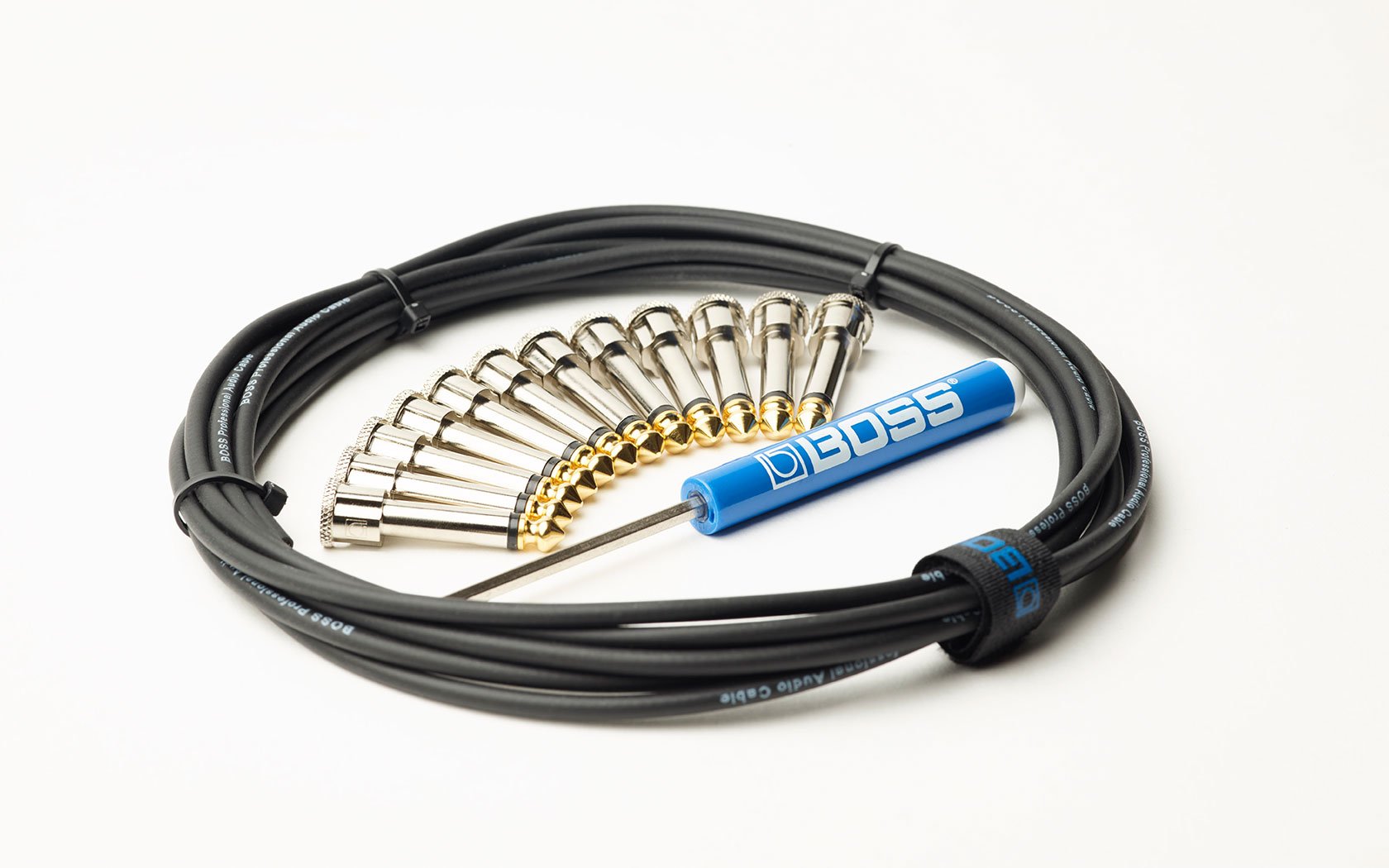 Boss BCK12 Soderless Pedalboard Cable Kit 12 FT with 12 Connectors