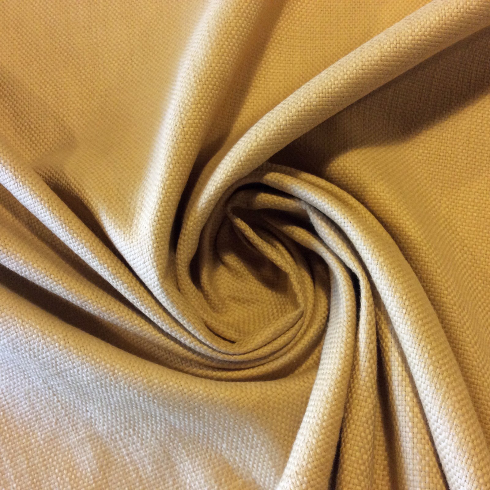 HD377 Solid Tan Woven Cotton Upholstery Warm Tone Home Decor Fabric