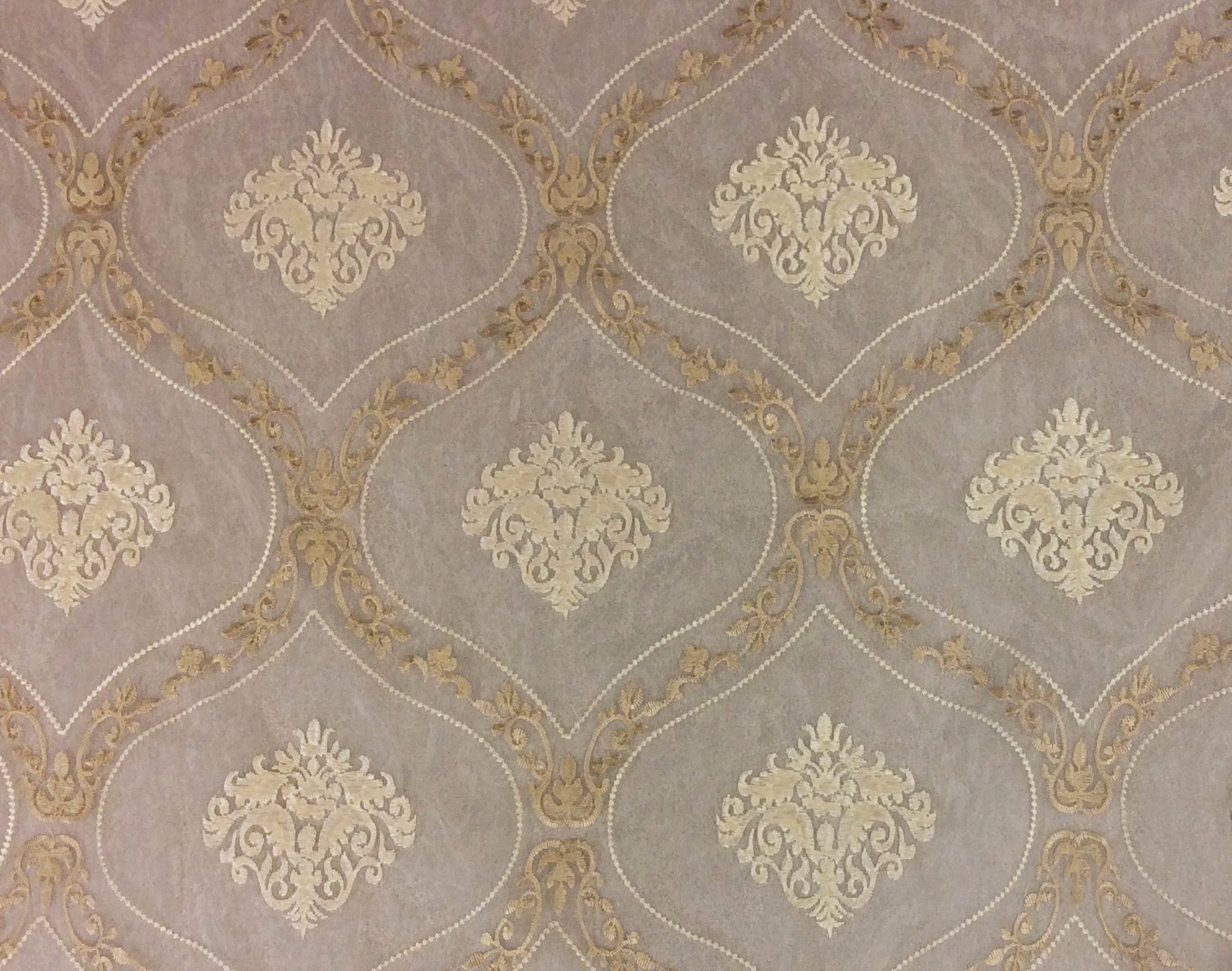 Medallion Sheer 118 WIDE Embroidered Fabulous Luxury Euro Hem Drapery Fabric Sheer Fabric HDA017OS