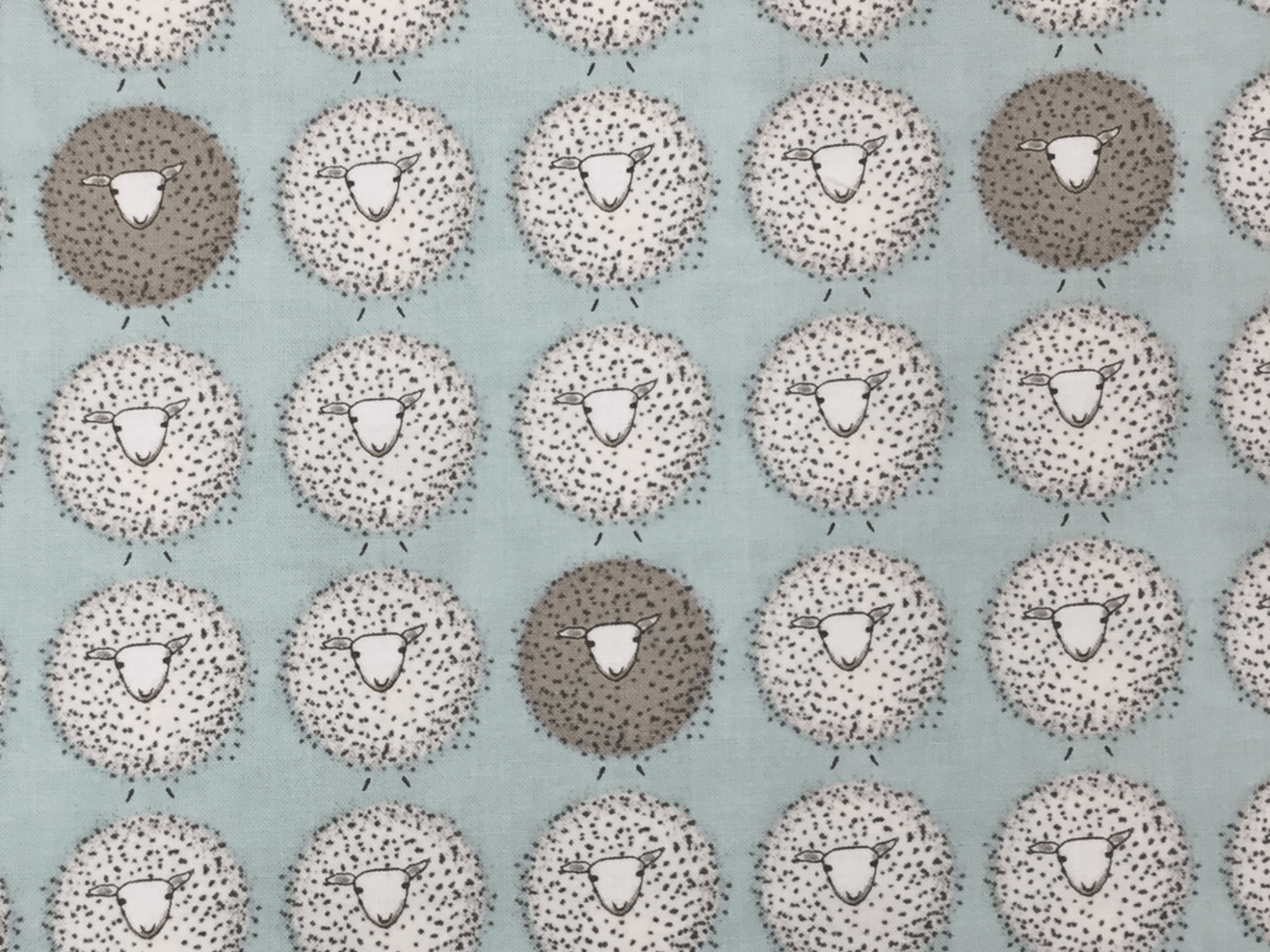 Farm And Forest MODA Cute Retro Sheep Ewe Lamb Farm Animals Cotton