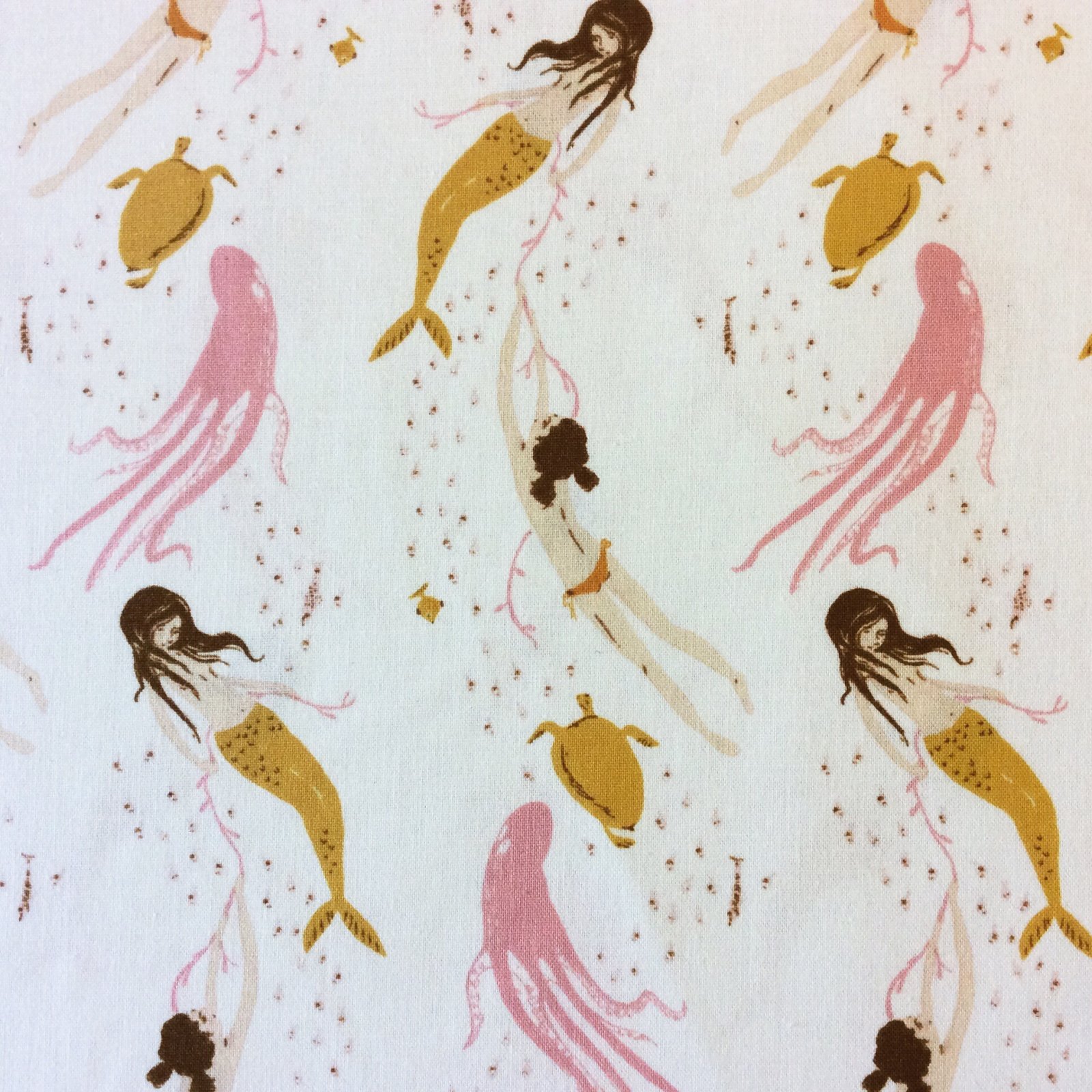 Heather Ross Menodcino Mermaid Dreamer Cotton Quilt Fabric Wi63