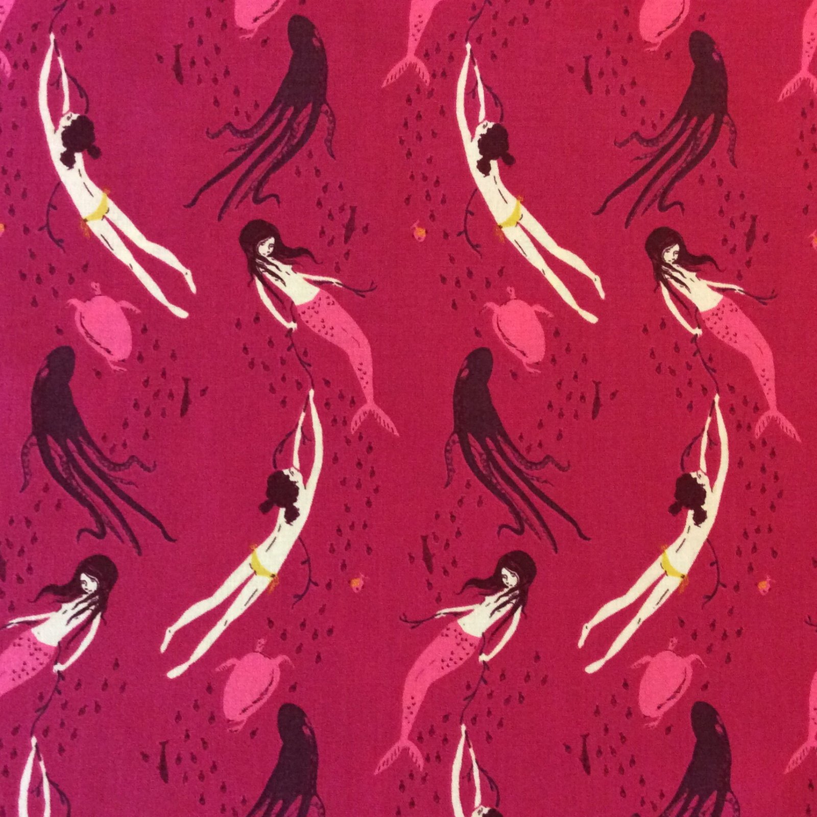 Heather Ross Mendocino Mermaid Dreamer Cotton Quilt Fabric Wi66