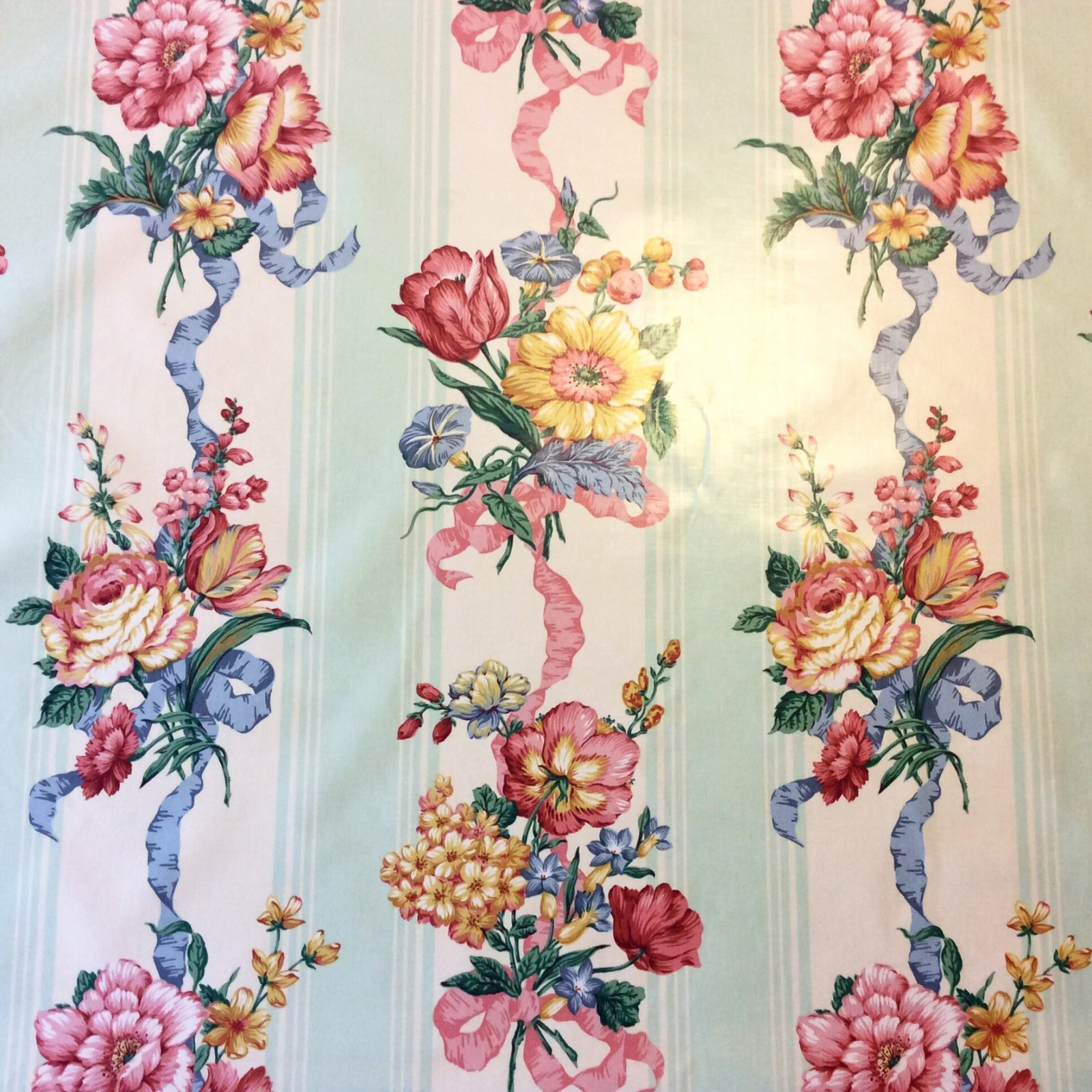 Chintz English Country Garden Floral Tulip Rose Peony Bouquet Polished