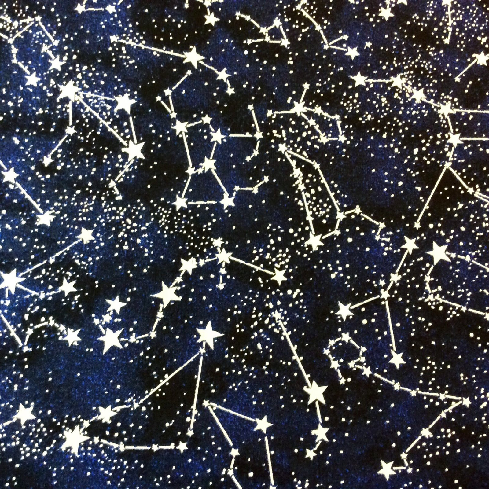 Galaxy Stars Zodiac Constellations Glow in the Dark Space Cotton Quilt