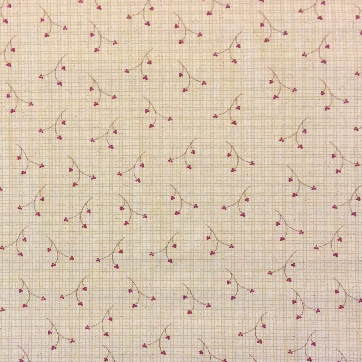 Prairie Gingham Yellow Cotton Quilt Fabric FT67