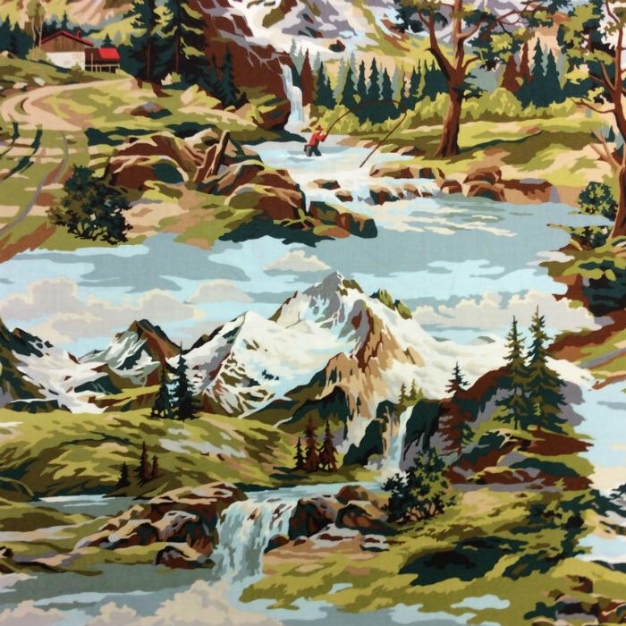 Paint by Number Up on the Mountain Moda Cotton Quilt Fabric MO80 Last