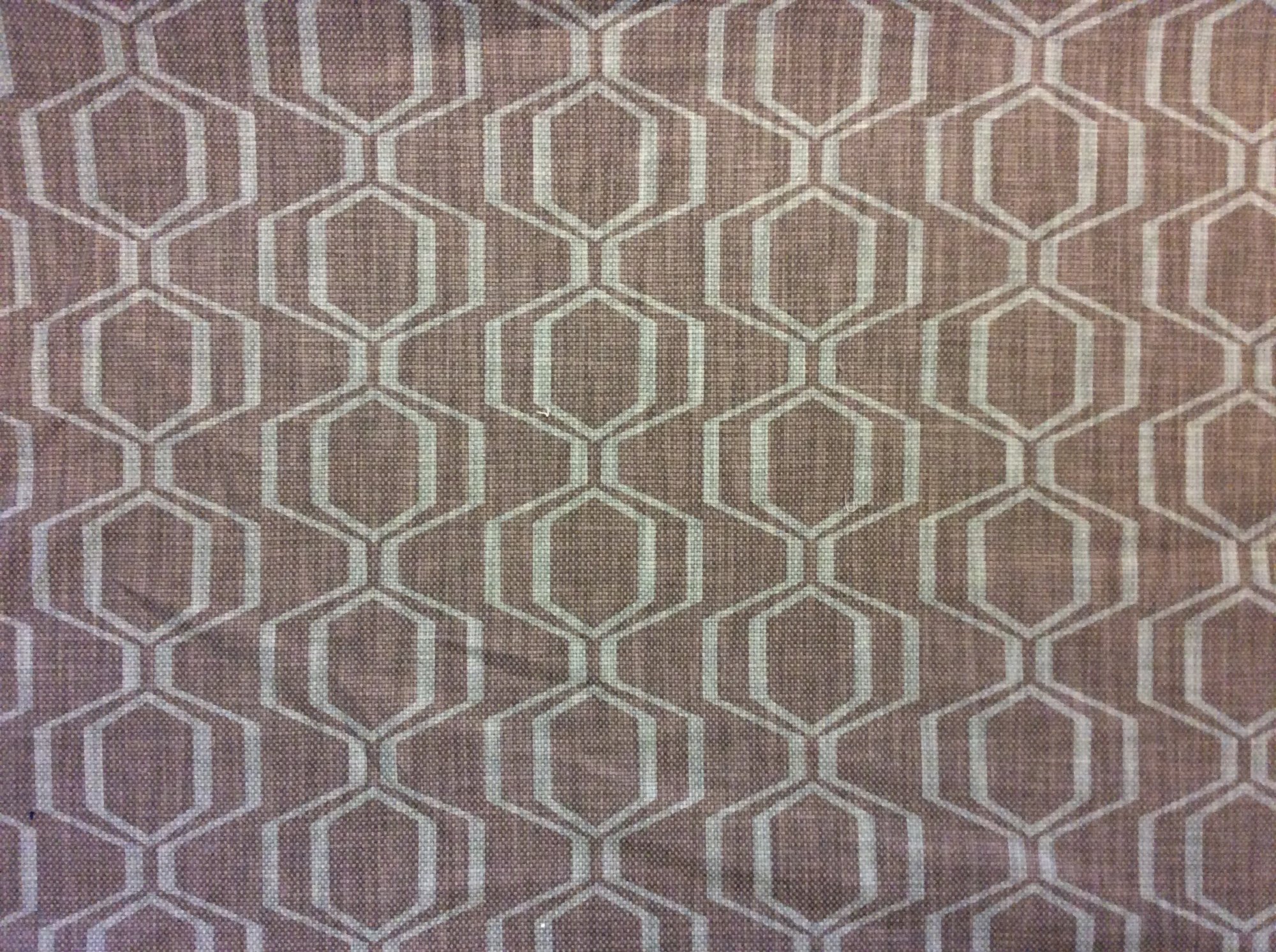 Mid Century Modern Look West Elm Warm Gray and Light Aqua Graphic Chain