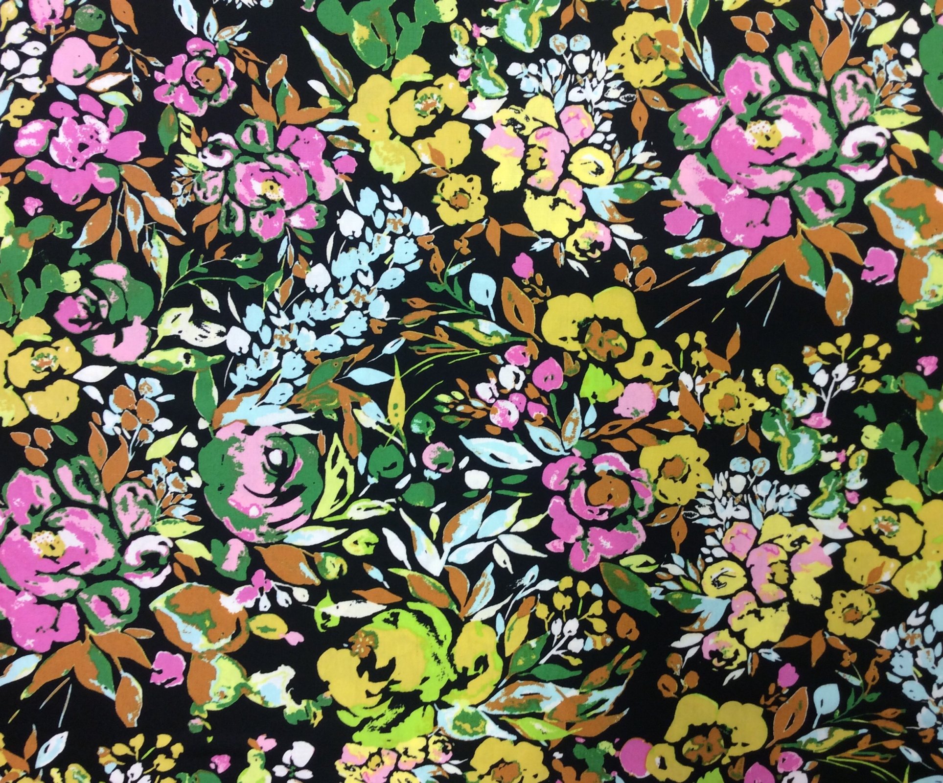 Aster Indigo Art Gallery Soft Cotton Quilt Fabric Apparel Fabric AR58